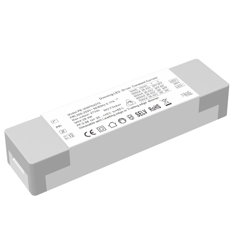 30W konstant strøm Triac dimbar LED-driver