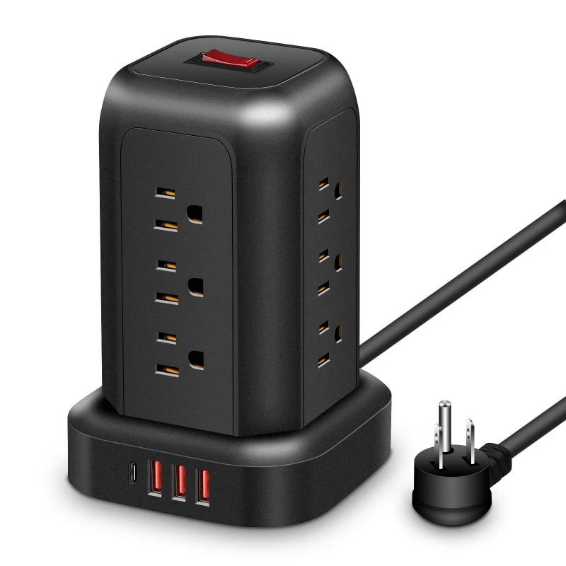12 uttak skjøteledning US Power Strip