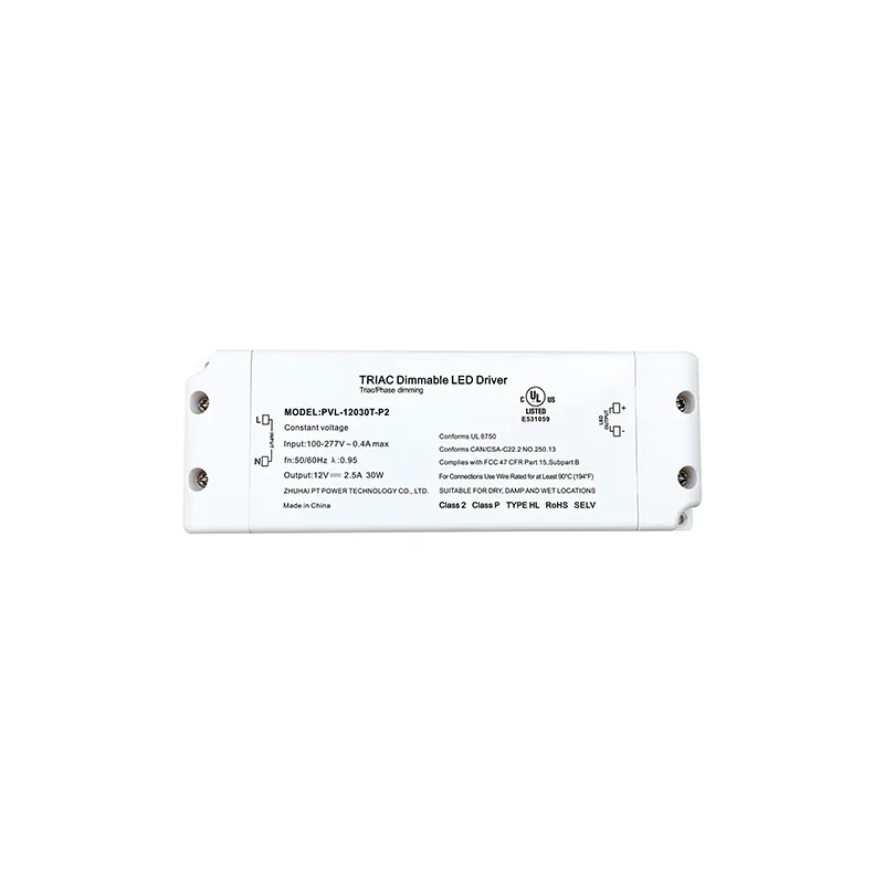 12V 2,5A 30W konstant spenning Triac dimming LED-driver