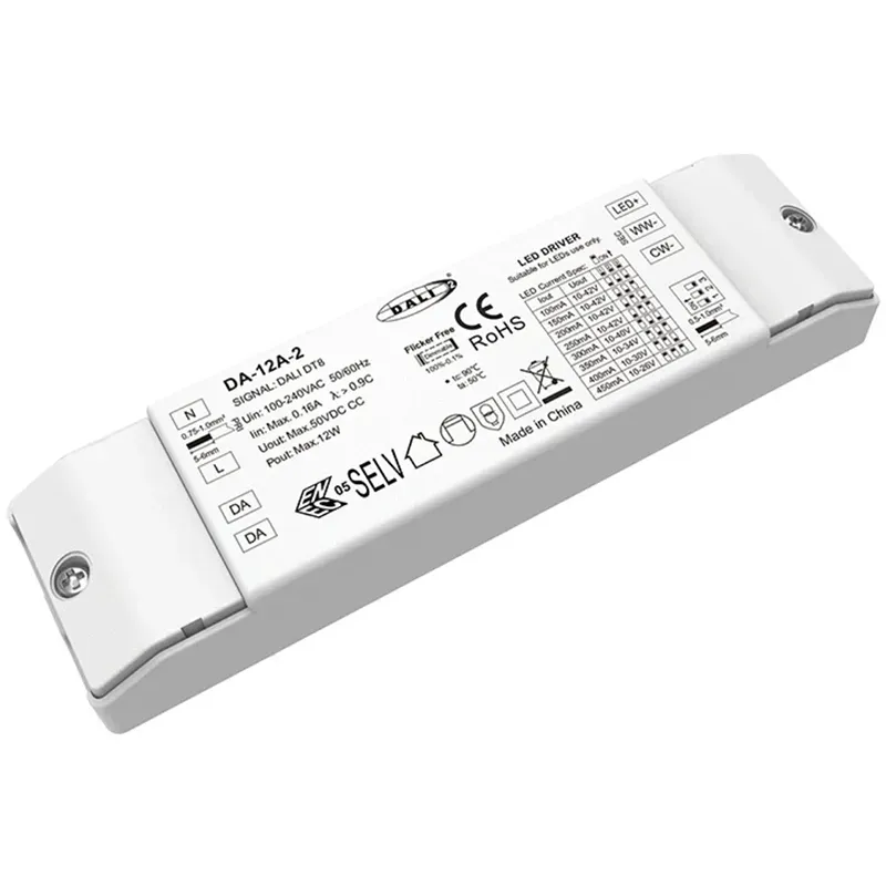 12W DALI CW WW CCT Dimbar LED-driver