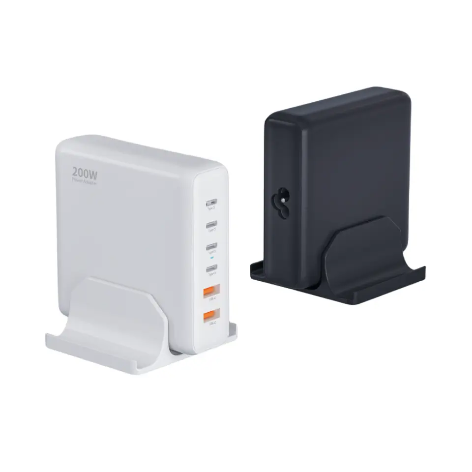 200W stasjonær PD-lader med 6 Type C-porter