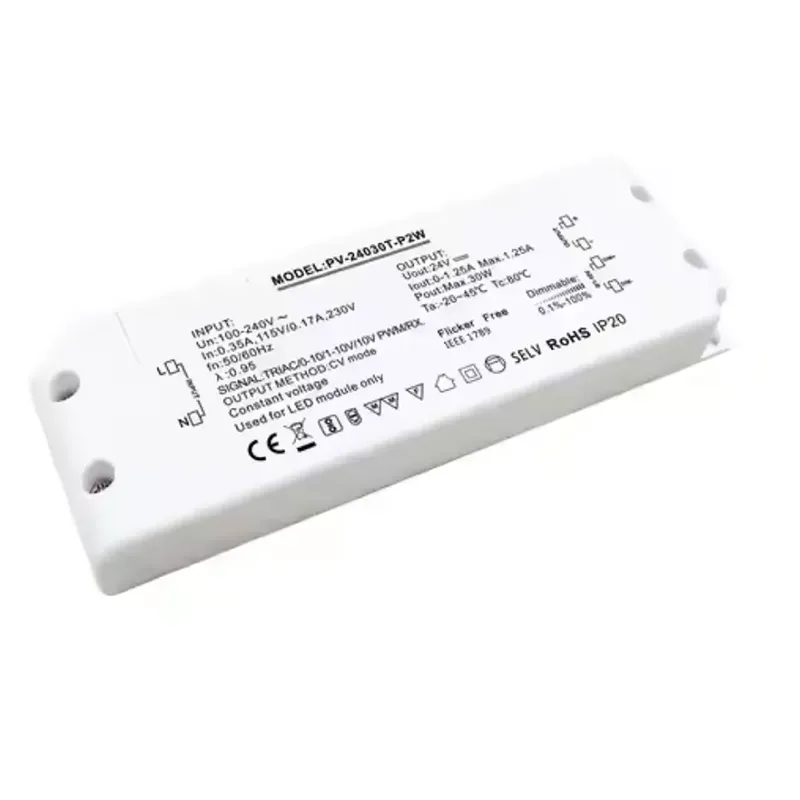 Hvorfor er 30W konstant spenning Triac dimming LED-driver det optimale valget for moderne belysningsløsninger