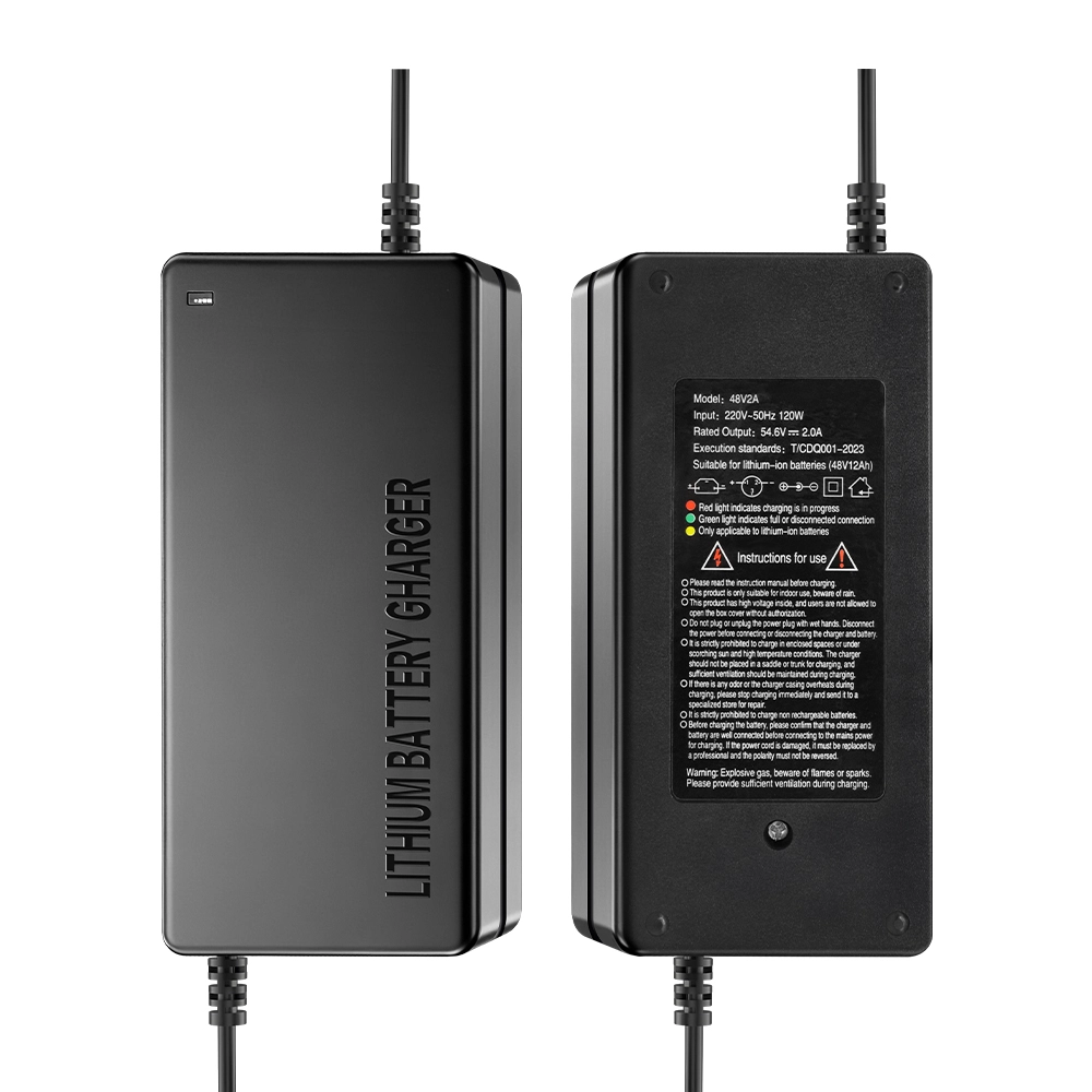 48V 120W litiumbatterilader