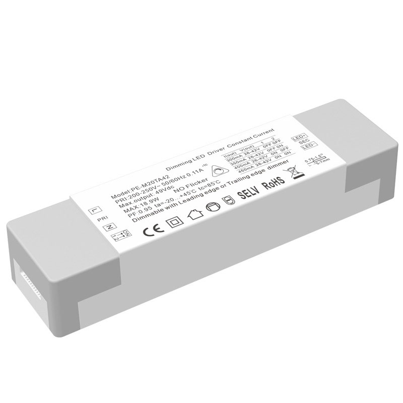 20W konstant strøm Triac dimbar LED-driver